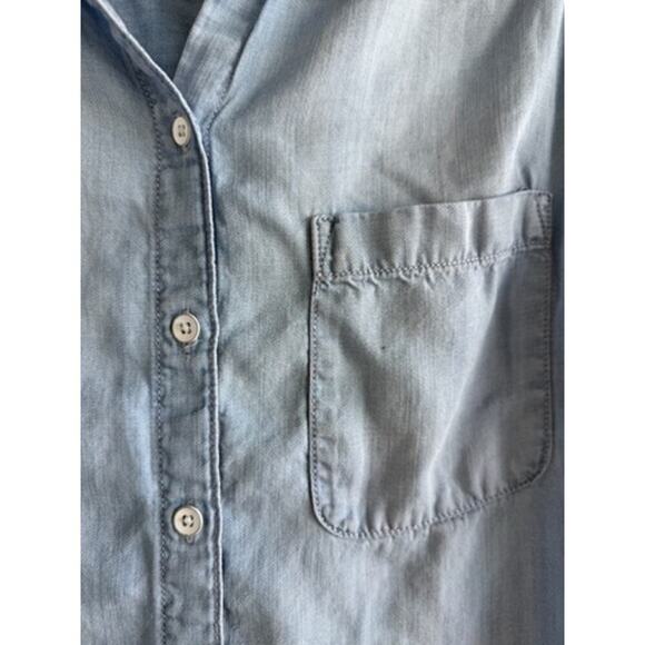 Lola River Stella Ice Wash Shirt – Short Sleeve Button Front – Size Small - Picture 3 of 5